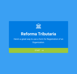 Registro Organizações Form Template