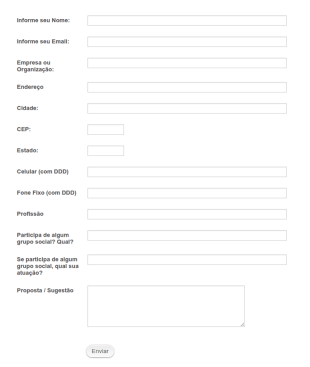 Registro Organizações