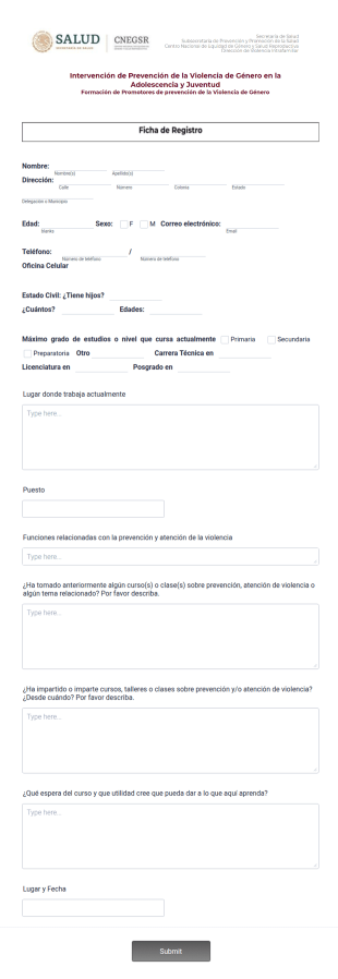 Registro Promotores