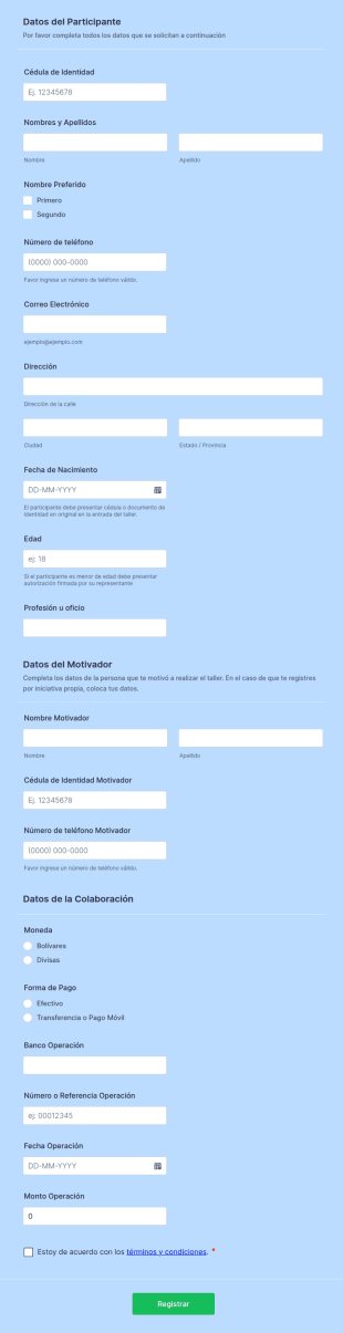 Registro Tadehu Básico
