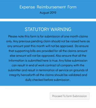 Reimbursement Form Team Form Template