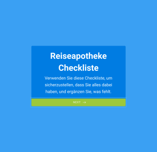 Reiseapotheke Checkliste Form Template