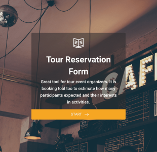 Reisebuchungsformular Form Template