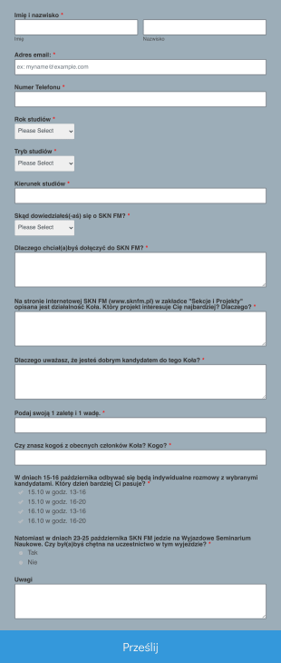 Rekrutacja Skn Fm Form Template