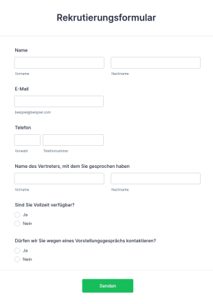Rekrutierungsformular
