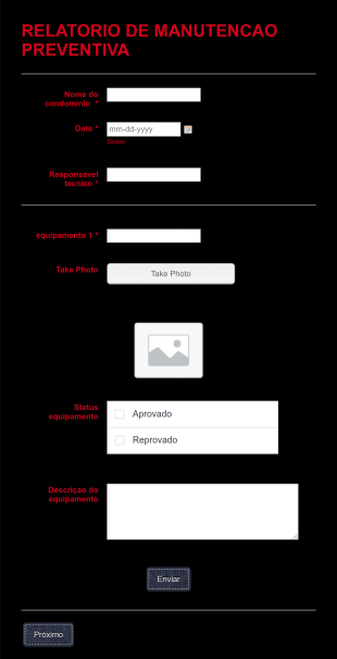 Relatorio De Manutencao Preventiva Form Template