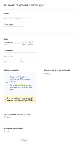 Relatório De Vistoria E Priorização