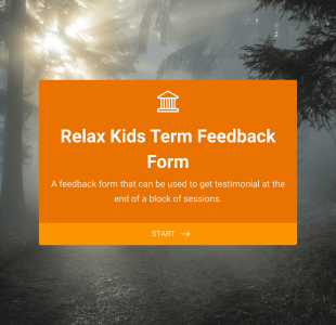 Relax Kids Term Feedback Form Template