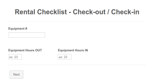 Rental Checklist Check Out Check In Form Template