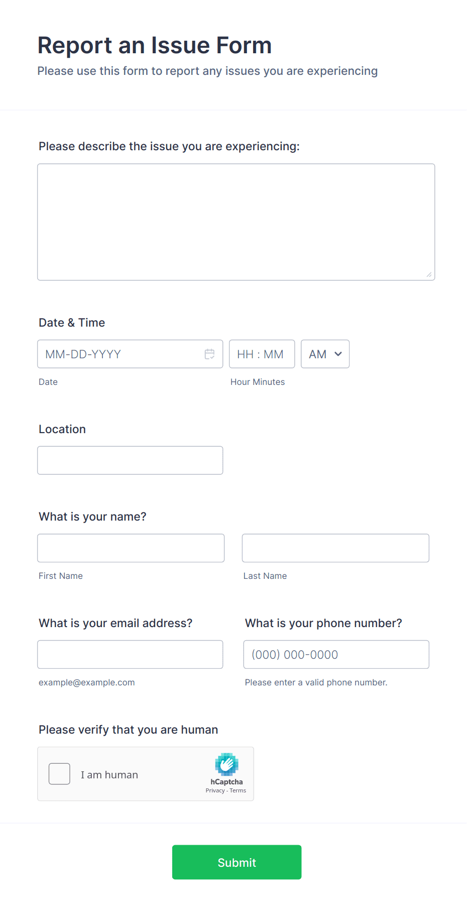 Trouble Report Template trouble-report-template