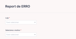 Report De Erros Form Template
