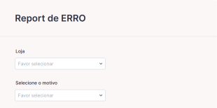 Report De Erros Form Template