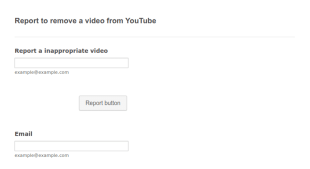 Inappropriate Content Removal Report Form Template