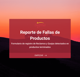 Reporte De Fallas De Productos Form Template