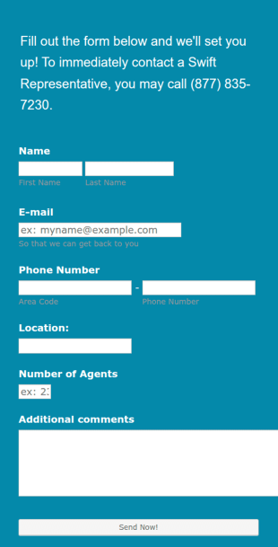 Request A Free Demo Form Template