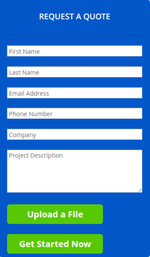 Request A Quote Form Template