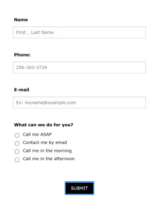 Requesty Appointment Brg Form Template