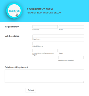 Requirement Form Template