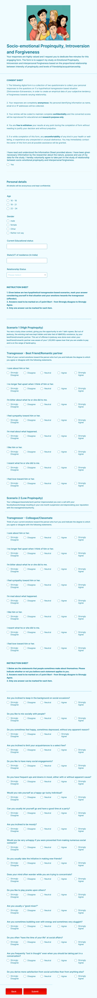 Research Form Template
