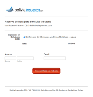 Reserva De Hora Para Consultoria
