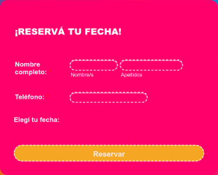 Reserva Salón Ayeaye! Form Template