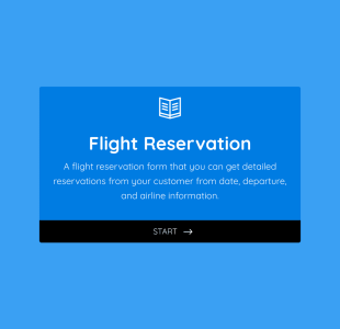 Réservez Votre Vol Form Template