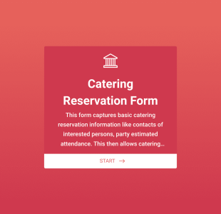 Reservierungsformular Für Catering Form Template