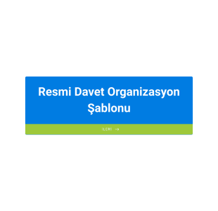 Resmi Davet Organizasyon Form Template
