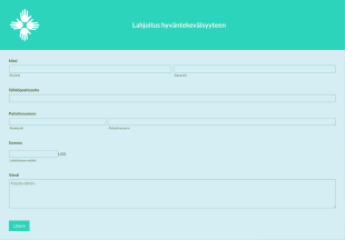 Responsiivinen Hyväntekeväisyyden Lahjoituslomake Form Template