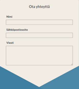Responsiivinen Sininen Yhteydenottolomake