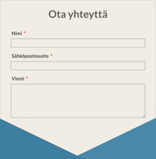 Responsiivinen Sininen Yhteydenottolomake Form Template