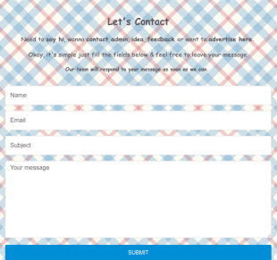 Responsive Contact Form By Ismail