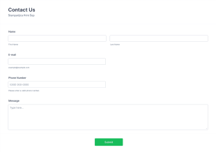 Responsive Contact Form Štamparijica Default Theme Form Template