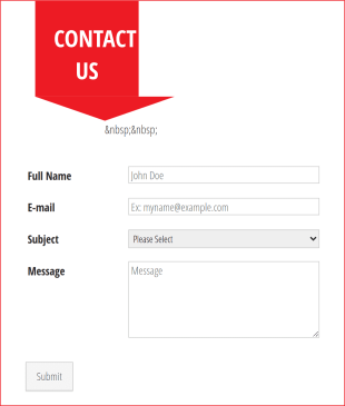 Responsive Contact Form Template