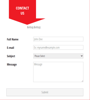 Responsive Contact Form Template