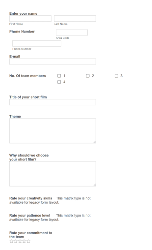 Responsive Form Template