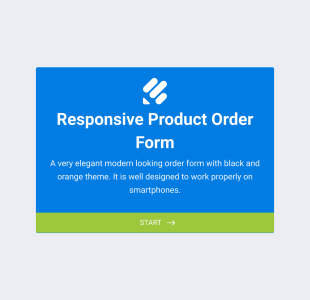 モバイル対応の商品注文フォーム Form Template