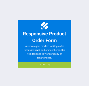 Responsywny Formularz Zamówienia Produktu Form Template