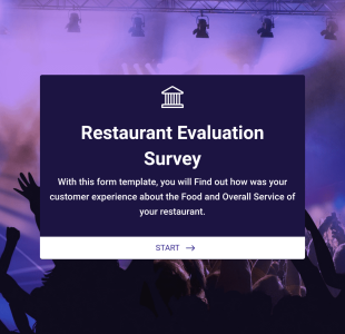 Restaurant Evaluation Form Template
