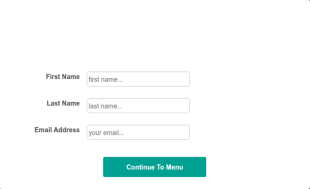 Restaurant Online Order Form Template