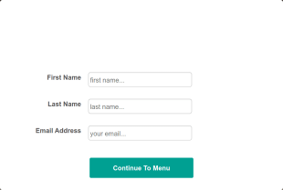 Restaurant Online Order Form Template