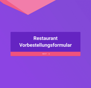 Restaurant Vorbestellungsformular Form Template