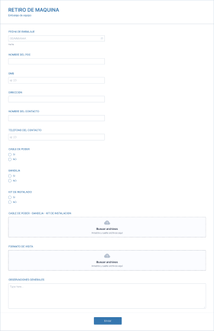 Retiro De Maquina