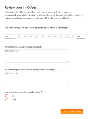 Review Voor InnOVeet Form Template