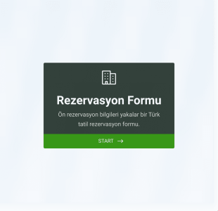 Tatil Rezervasyon Form Template