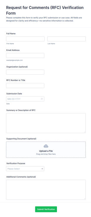 RFC Verification Form Template
