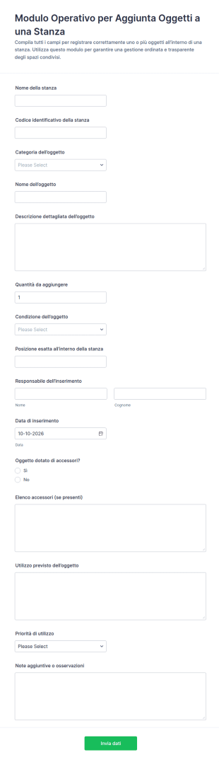Richiesta Di Aggiunta All’area