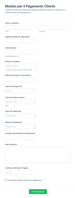 Richiesta Di Pagamento Rateizzato