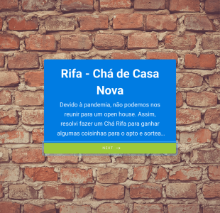 Rifa Chá De Casa Nova Form Template