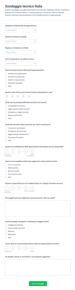 Rilevazione Tecnica Survey